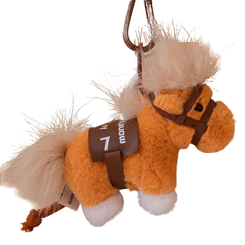 Cute Horse Keychain Plush - ‘Instant Fortune‘ Pony Doll as Year of the Horse Mascot for Backpack Charm
Cute Horse Keychain Plush - ‘Instant Fortune‘ Pony Doll as Year of the Horse Mascot for Backpack Charm
