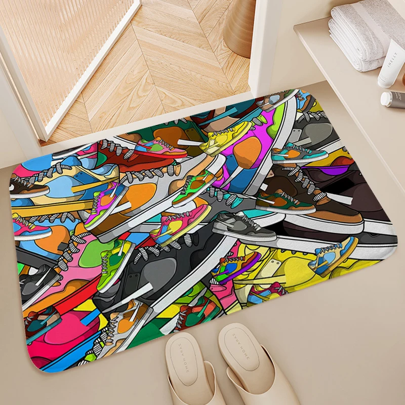 Trendy Shoes Foot Mat Non Slip Carpet for Bedroom Soft Entrance Door Doormat Custom Kitchen Bathroom Living Room Rug Aesthetic
Trendy Shoes Foot Mat Non Slip Carpet for Bedroom Soft Entrance Door Doormat Custom Kitchen Bathroom Living Room Rug Aesthetic