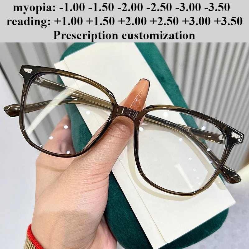 51mm New Ultra-light Large Frame TR90 Myopia Glasses Customized Anti-blue Light Reading Glasses
51mm New Ultra-light Large Frame TR90 Myopia Glasses Customized Anti-blue Light Reading Glasses