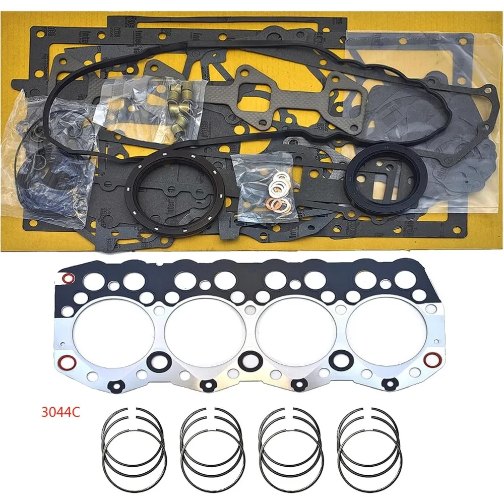 Full Gasket Kit+4 sets Piston Rings for 3044C Caterpillar 262C 908H Skid Steer
Full Gasket Kit+4 sets Piston Rings for 3044C Caterpillar 262C 908H Skid Steer