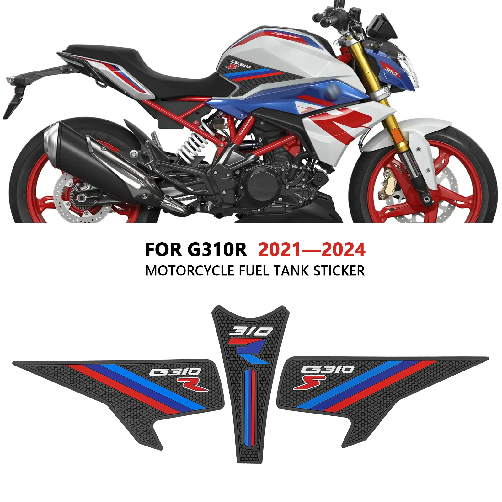 For G310R 2024 G 310 R 2021-2024 Motorcycle Accessories Fuel tank sticker Tank Traction Pad Anti Slip Sticker Gas Knee Grip Prot
For G310R 2024 G 310 R 2021-2024 Motorcycle Accessories Fuel tank sticker Tank Traction Pad Anti Slip Sticker Gas Knee Grip Prot