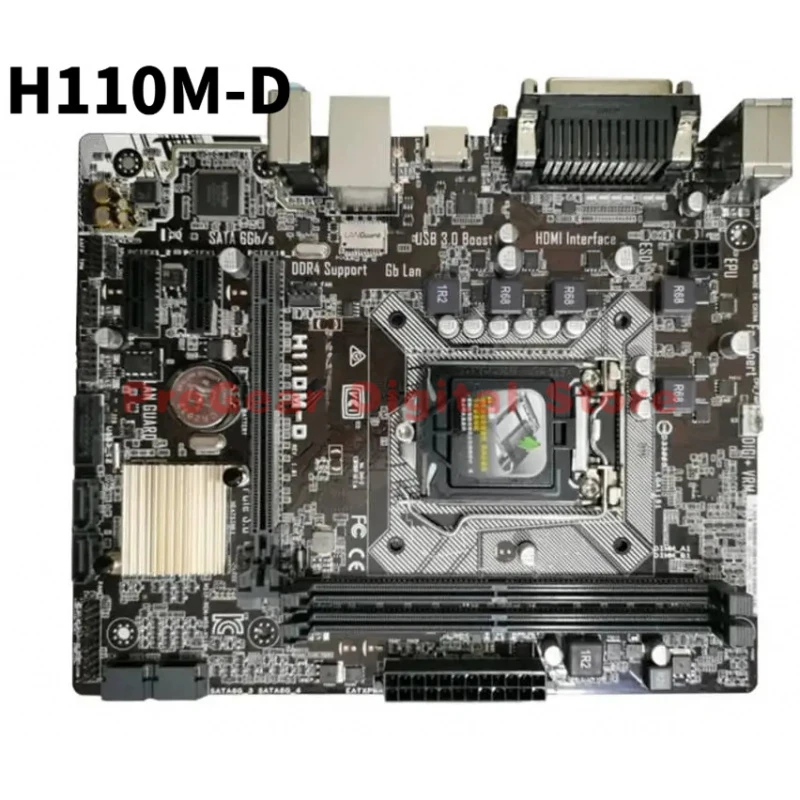 Used for ASUS H110M-F / H110M-K / H110M-D LGA 1151 DDR4 mATX Motherboard for Intel 6th/7th Gen Core i7/i5/i3/Pentium/Celeron Pro
Used for ASUS H110M-F / H110M-K / H110M-D LGA 1151 DDR4 mATX Motherboard for Intel 6th/7th Gen Core i7/i5/i3/Pentium/Celeron Pro