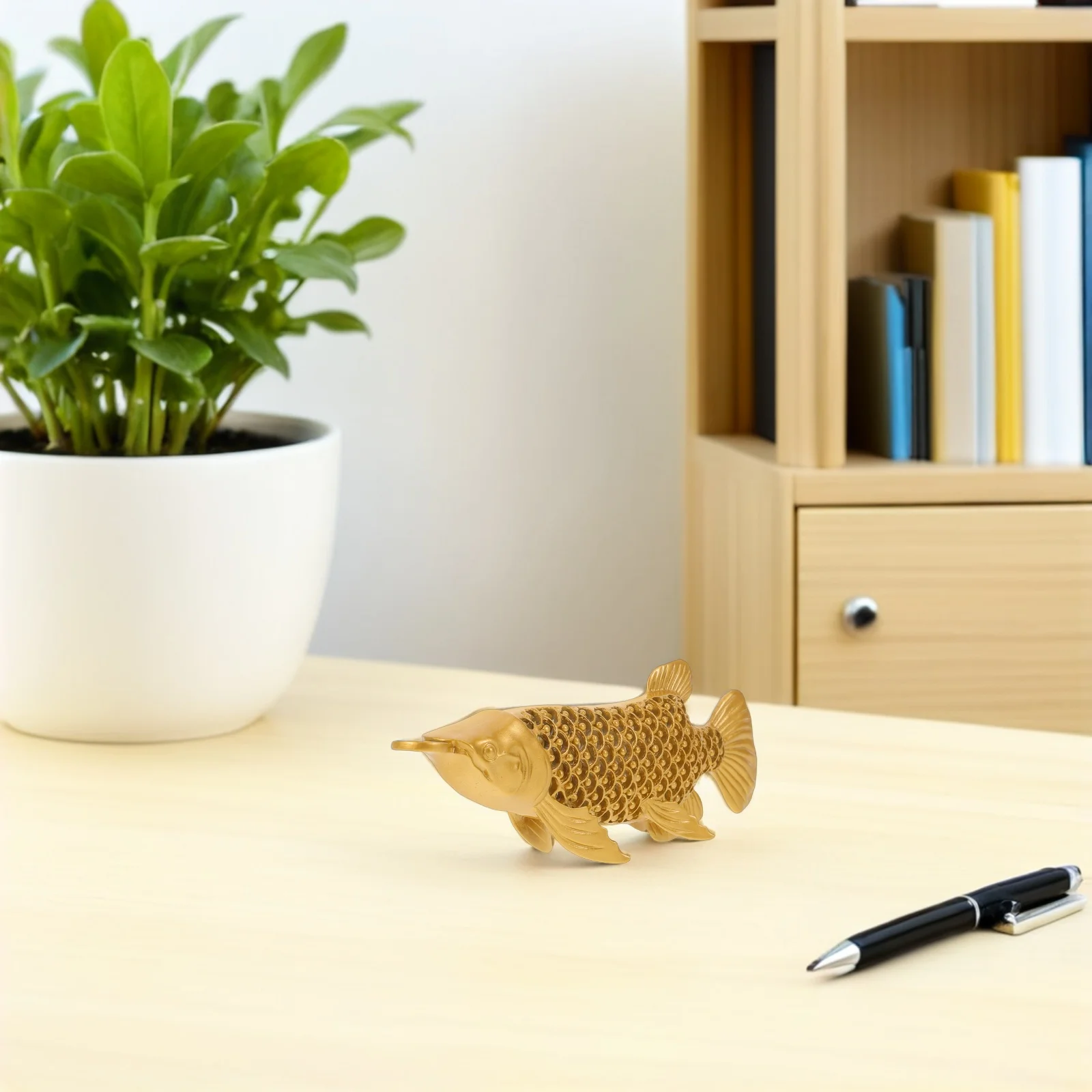 Brass Golden Carp Fish Sculpture Chinese Traditional Tea Pet Table Ornament Feng Shui Kitchen Dining Room Decor
Brass Golden Carp Fish Sculpture Chinese Traditional Tea Pet Table Ornament Feng Shui Kitchen Dining Room Decor