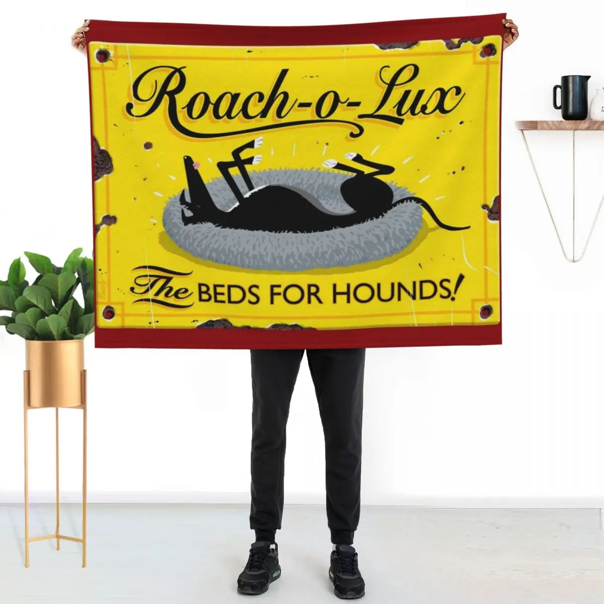 Roach-o-Lux Throw Blanket Cozy Home Blanket Gift for Christmas Holiday
Roach-o-Lux Throw Blanket Cozy Home Blanket Gift for Christmas Holiday