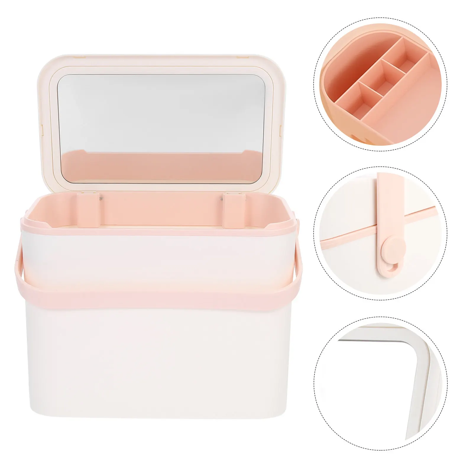 Stylish Makeup Storage Box with Mirror Clear Reflective Surface Organized Container for Cosmetics Jewelry Files Supplies
Stylish Makeup Storage Box with Mirror Clear Reflective Surface Organized Container for Cosmetics Jewelry Files Supplies