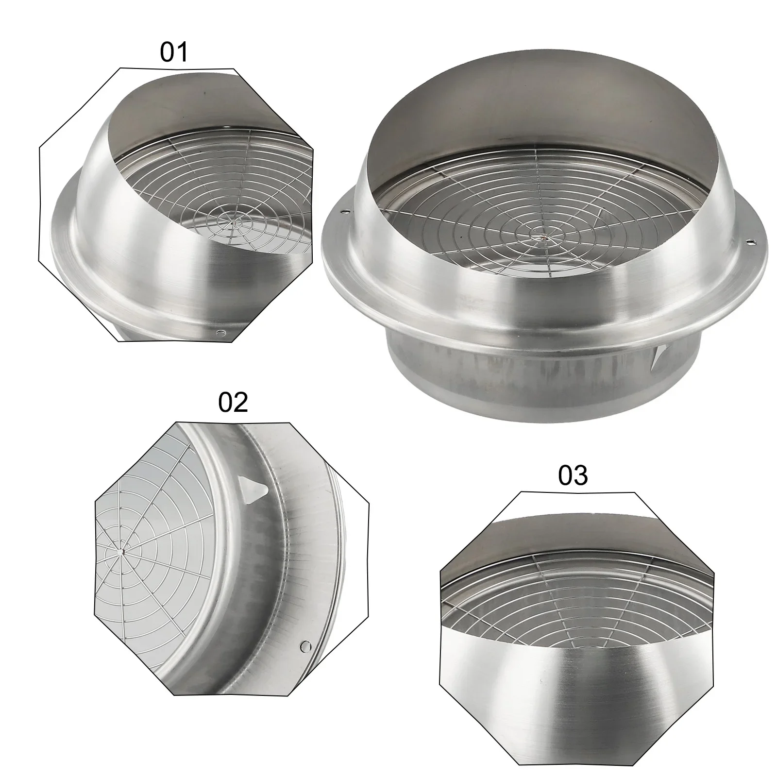 Bugs Efficiency Stainless Steel Ceiling Gas And Electric Dryers Sturdy Exhaust Duct Cover Outlet Valve Vent Cap
Bugs Efficiency Stainless Steel Ceiling Gas And Electric Dryers Sturdy Exhaust Duct Cover Outlet Valve Vent Cap