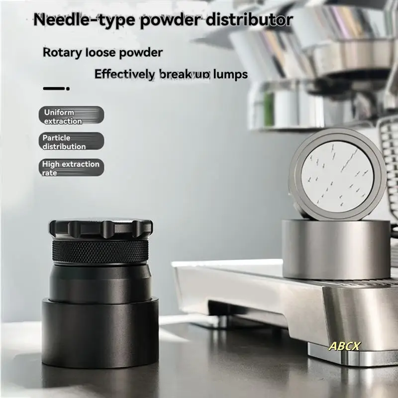 53MM Adjustable Coffee Distributor Anti-Slip Coffee Powder Distributor, Coffee Powder Distributor Needle
53MM Adjustable Coffee Distributor Anti-Slip Coffee Powder Distributor, Coffee Powder Distributor Needle