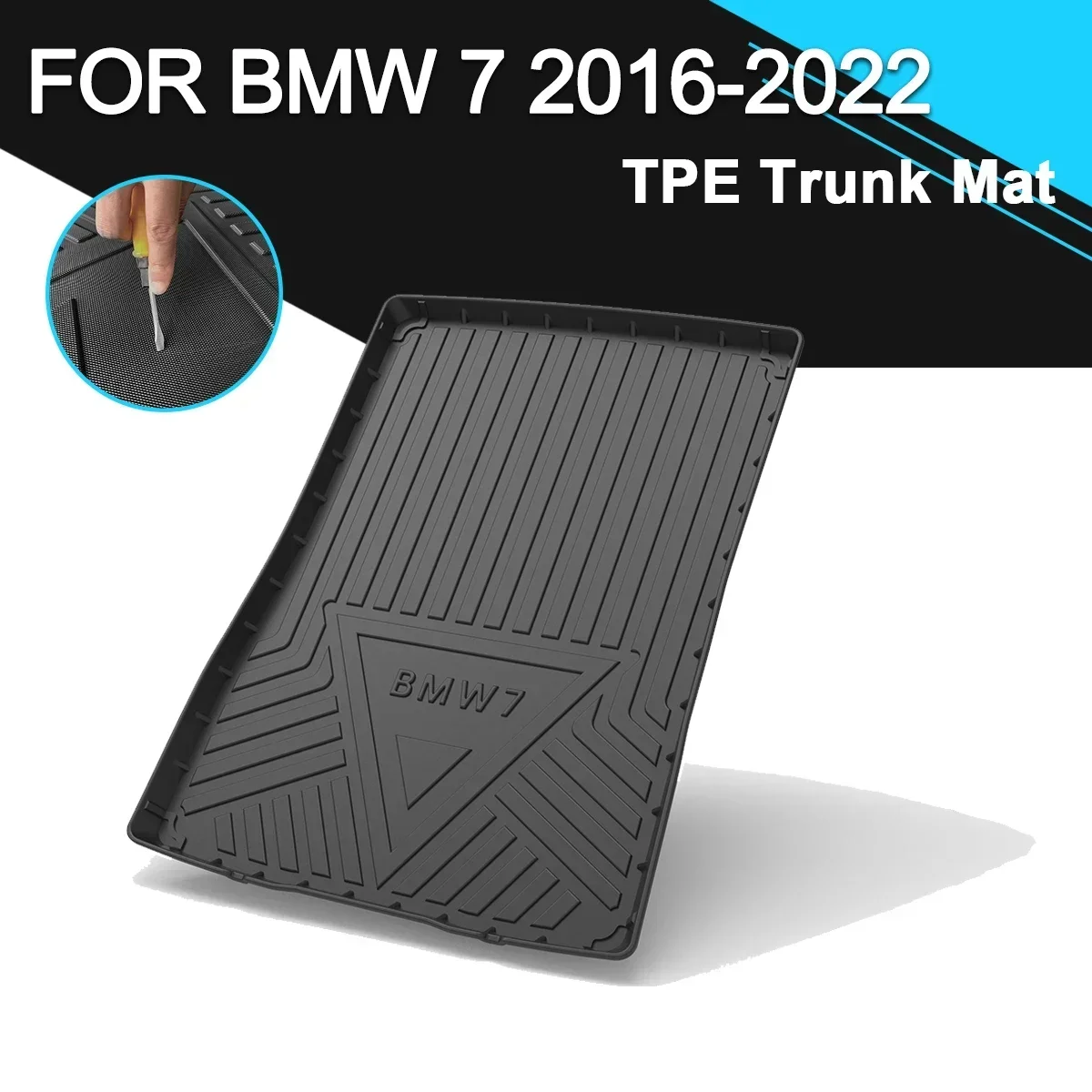 Car Rear Trunk Cover Mat TPE Waterproof Non-Slip Rubber Cargo Liner Auto Accessories For BMW 7 Series 2016-2022
Car Rear Trunk Cover Mat TPE Waterproof Non-Slip Rubber Cargo Liner Auto Accessories For BMW 7 Series 2016-2022