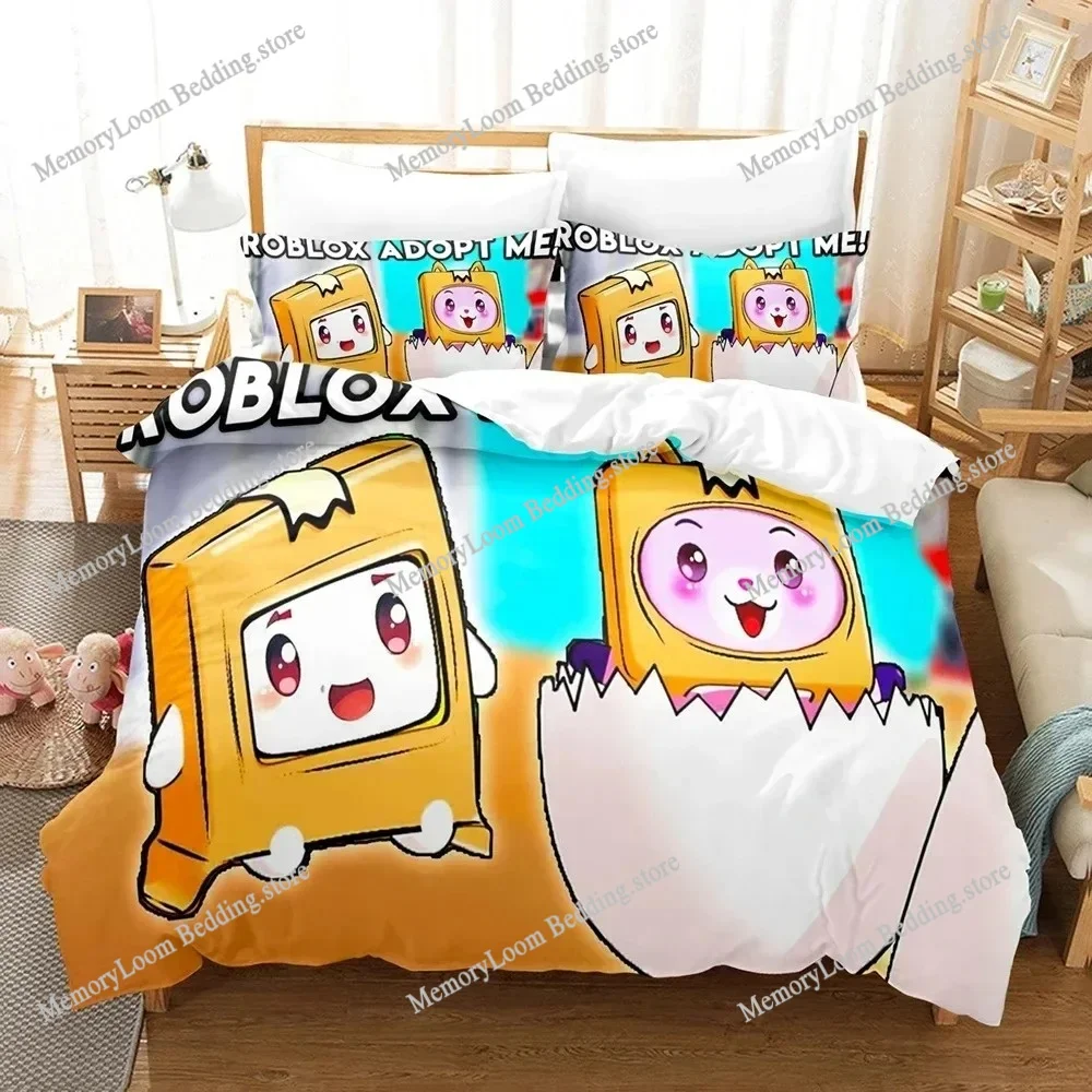 Lankybox Foxy Boxy Bedding Sets Single Twin Full Queen King Size Bed Linen Kids Girls Bedroom Decor Cartoon Duvet Cover Set Gift
Lankybox Foxy Boxy Bedding Sets Single Twin Full Queen King Size Bed Linen Kids Girls Bedroom Decor Cartoon Duvet Cover Set Gift