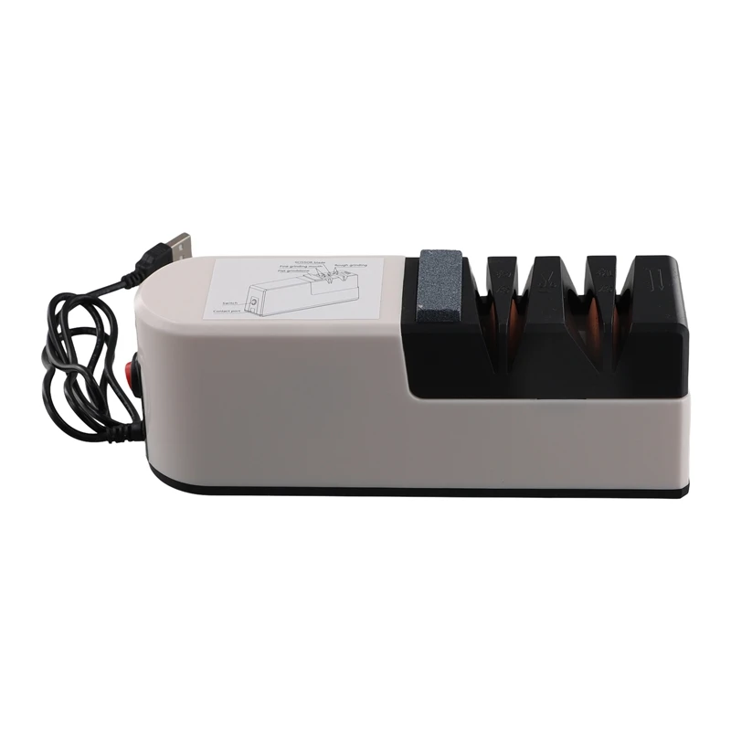 Enjoy New USB Fast Electric Knife Sharpener Automatic Adjustable Sharpener 3 Stages For Knives Scissors Household Sharpener
Enjoy New USB Fast Electric Knife Sharpener Automatic Adjustable Sharpener 3 Stages For Knives Scissors Household Sharpener