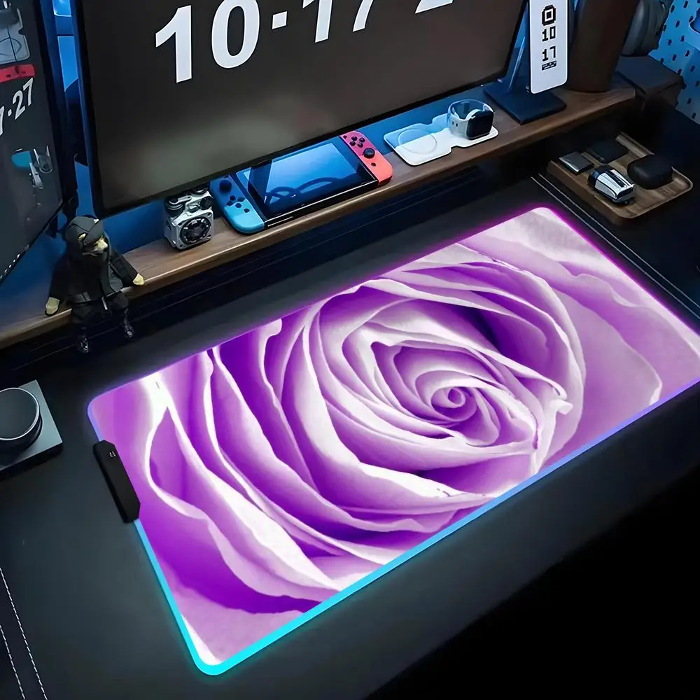 Коврик для мыши с фиолетовыми розами RGB Gaming Mousepad Большой светодиодный коврик для ПК Настольный коврик Светящийся коврик для мыши Большие коврики для клавиатуры Настольный коврик с подсветкой
Коврик для мыши с фиолетовыми розами RGB Gaming Mousepad Большой светодиодный коврик для ПК Настольный коврик Светящийся коврик для мыши Большие коврики для клавиатуры Настольный коврик с подсветкой