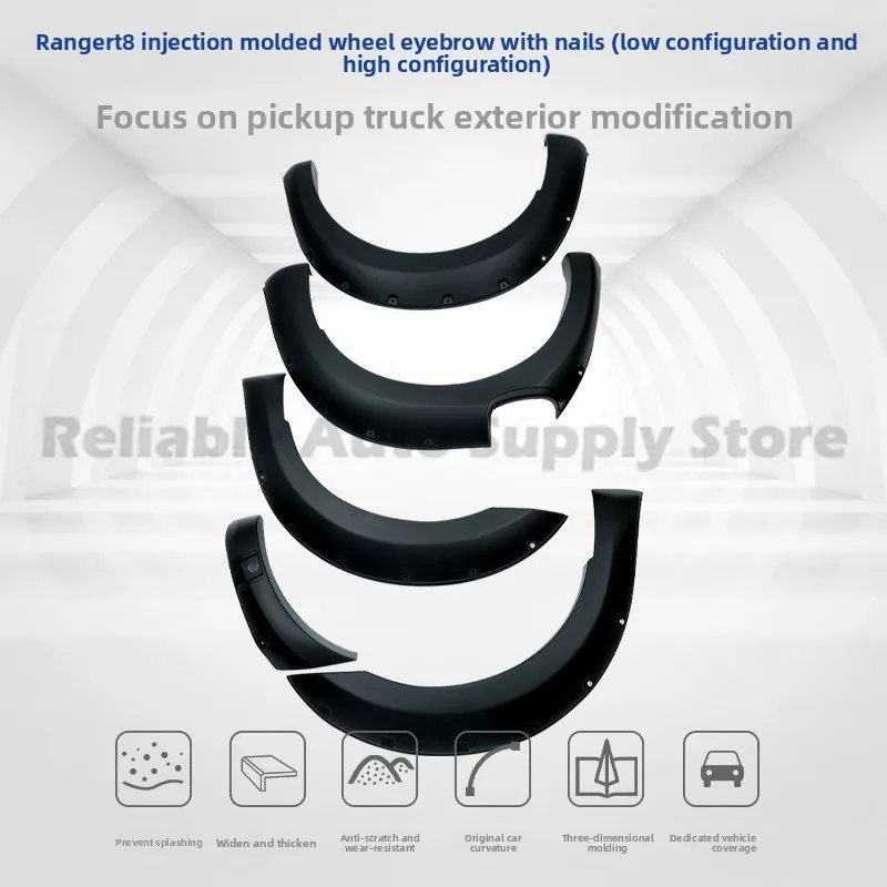 For Ford T7 T8 Ranger Injection Molded Stud Fender Flares Mud Guards Upgrade Kit High Low Configuration Premium Quality Durable
For Ford T7 T8 Ranger Injection Molded Stud Fender Flares Mud Guards Upgrade Kit High Low Configuration Premium Quality Durable