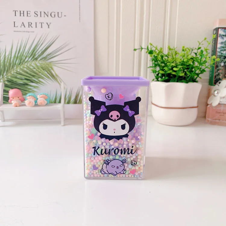 Sanrio Character Transparent Pen Holder Set Cute Cartoon Character Print Colorful Bead Filling Kawaii Desk Organizer Accessory
Sanrio Character Transparent Pen Holder Set Cute Cartoon Character Print Colorful Bead Filling Kawaii Desk Organizer Accessory