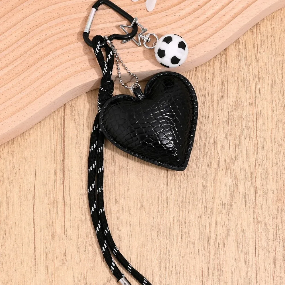 PU Leather Heart Keychain Basketball Woven Rope Braided Rope Car Keyrings Handmade Korean Style Love Football Bag Charm
PU Leather Heart Keychain Basketball Woven Rope Braided Rope Car Keyrings Handmade Korean Style Love Football Bag Charm