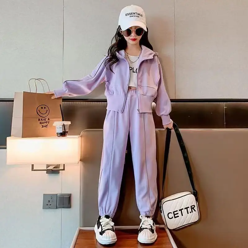 Teenage Girls Outfit Set Spring and Autumn 2025 New Children's Korean Version Casual Jacket+Pants Two-piece Set Kids Tracksuit
Teenage Girls Outfit Set Spring and Autumn 2025 New Children's Korean Version Casual Jacket+Pants Two-piece Set Kids Tracksuit