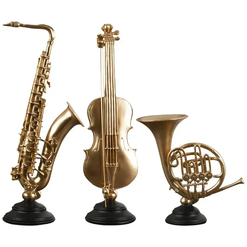 European Style Light Luxury Musical Instrument Ornaments Music Art Resin Crafts Violin Saxophone French Horn Decorative Articles
European Style Light Luxury Musical Instrument Ornaments Music Art Resin Crafts Violin Saxophone French Horn Decorative Articles