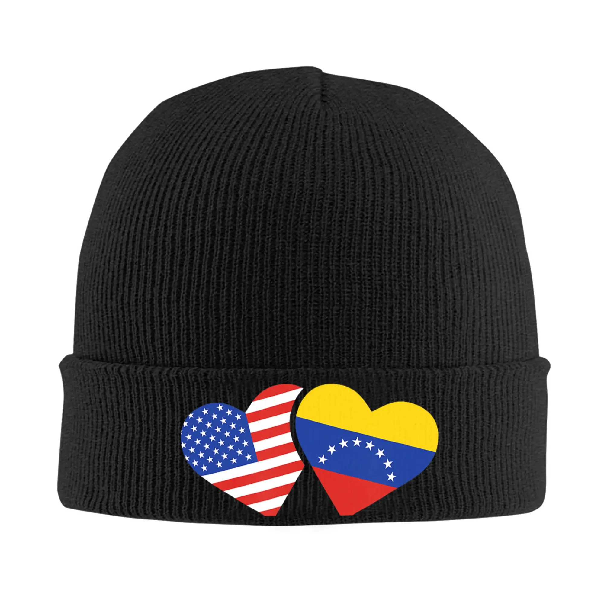 Men USA Venezuela Flag Hearts Venezuelan American Love Beanie Hats Casual Knitted Hat Autumn Hippie Caps Warm Soft Bonnet Hats
Men USA Venezuela Flag Hearts Venezuelan American Love Beanie Hats Casual Knitted Hat Autumn Hippie Caps Warm Soft Bonnet Hats