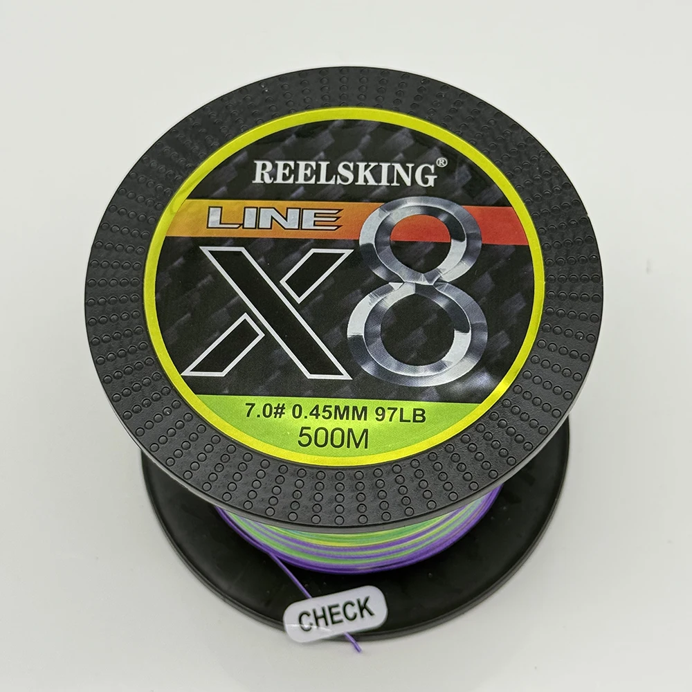 Reelsking 8 Strands Fishing Line 500M Braided PE Fishing Strong Fishing Line Multifilament Durable Fishing Line Tool
Reelsking 8 Strands Fishing Line 500M Braided PE Fishing Strong Fishing Line Multifilament Durable Fishing Line Tool