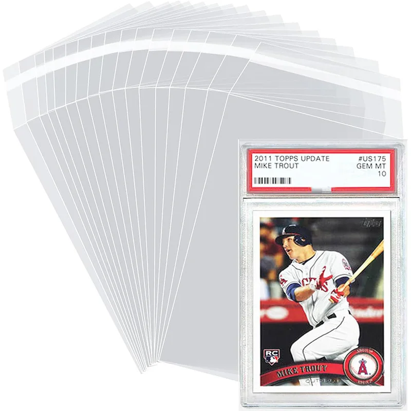 100-500pcs Slabs Card Sleeves Resealable Pro Collector Protector For Pokmn Baseball Football Sports Game Graded Cards Sleeve
100-500pcs Slabs Card Sleeves Resealable Pro Collector Protector For Pokmn Baseball Football Sports Game Graded Cards Sleeve