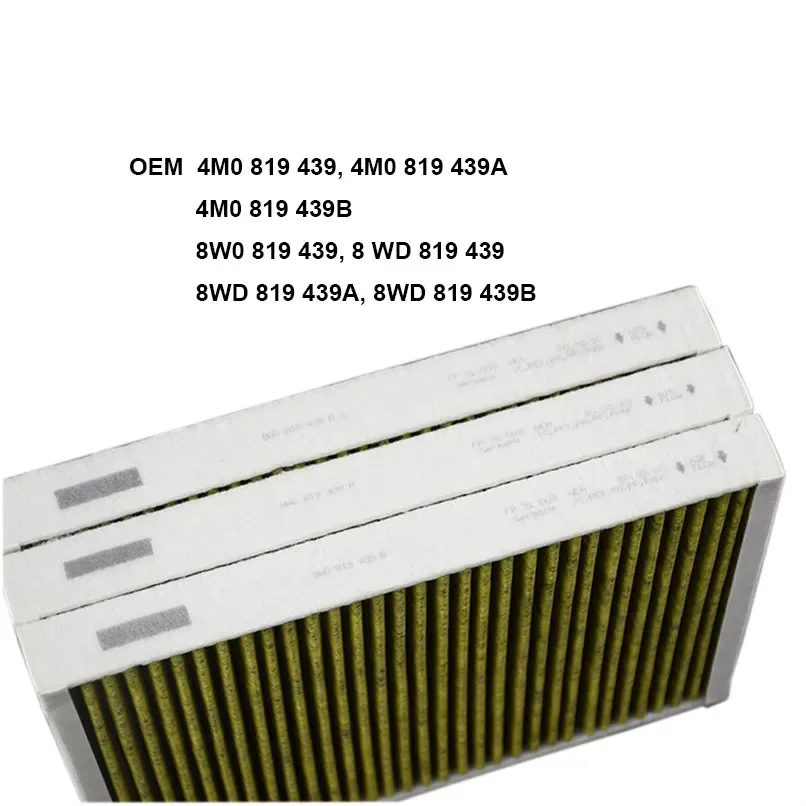 8W0819439 4M0819439B OEM Quality Cabin Air Filter Replacement
8W0819439 4M0819439B OEM Quality Cabin Air Filter Replacement