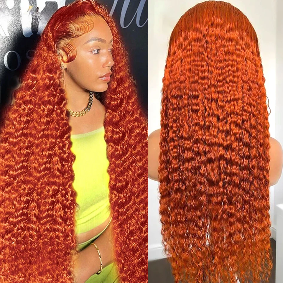Ginger Orange 40Inch Long Deep Water Wig 13x6 Lace Frontal Wig Brazilian Human Remy Hair Deep Curly Wig 99J Color Wigs For Women
Ginger Orange 40Inch Long Deep Water Wig 13x6 Lace Frontal Wig Brazilian Human Remy Hair Deep Curly Wig 99J Color Wigs For Women