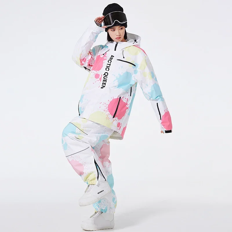 Outdoor Sport Woman Skiing Sets Winter Hooded Jacket Pants Women Snow Suits Mountain Waterproof Female Snowboard Costume Clothes
Outdoor Sport Woman Skiing Sets Winter Hooded Jacket Pants Women Snow Suits Mountain Waterproof Female Snowboard Costume Clothes