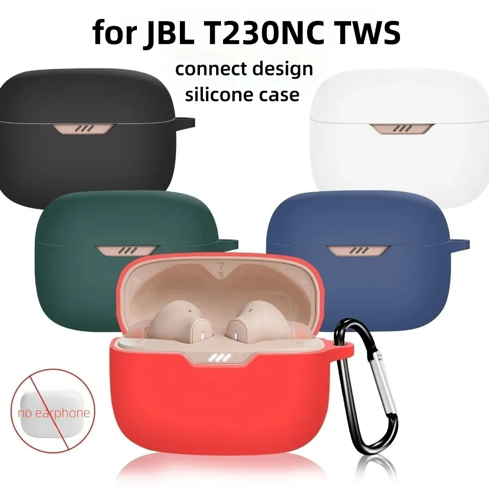 Portable Soft Earphone Case Silicone Anti-drop Protector Cover with Hook Shockproof Protective Sleeve for JBL T230NC TWS
Portable Soft Earphone Case Silicone Anti-drop Protector Cover with Hook Shockproof Protective Sleeve for JBL T230NC TWS