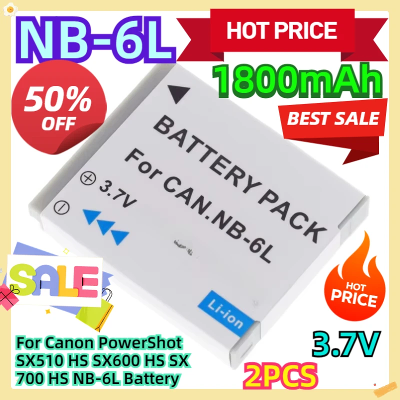 For Canon PowerShot SX510 HS SX600 HS SX700 HS NB-6L Battery 2pcs
For Canon PowerShot SX510 HS SX600 HS SX700 HS NB-6L Battery 2pcs
