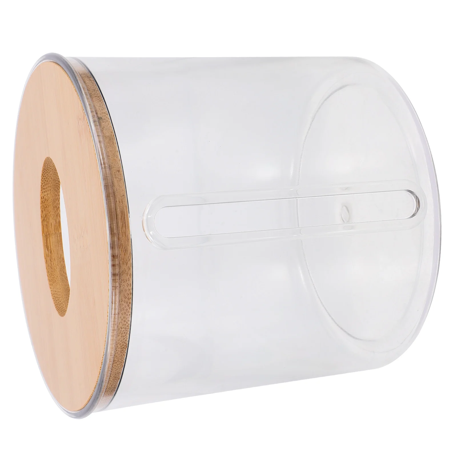 Wall Mount Tissue Box Holder Bathroom Paper Towel Case Transparent Wooden Lid Storage Container Round Design PP Material
Wall Mount Tissue Box Holder Bathroom Paper Towel Case Transparent Wooden Lid Storage Container Round Design PP Material