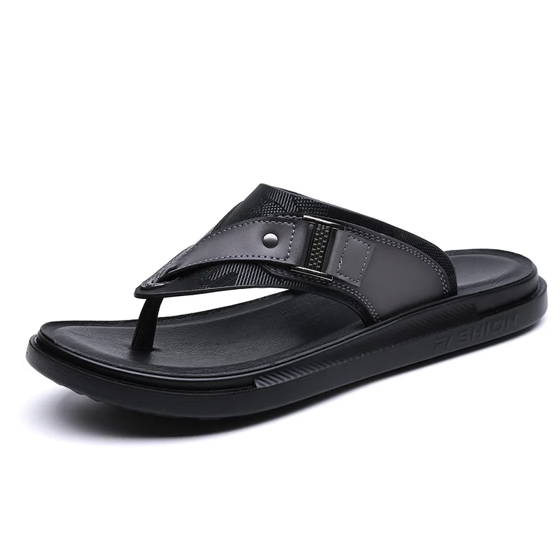 Men's Flip Flops Leather Soft Sole Non-slip Beach Sandals Casual Summer Outdoor Slippers Shoes for Man
Men's Flip Flops Leather Soft Sole Non-slip Beach Sandals Casual Summer Outdoor Slippers Shoes for Man