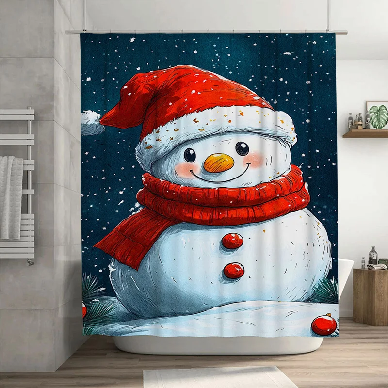 Очаровательный снеговик Туну, праздничная занавеска для душа, водонепроницаемый праздничный зимний декор, набор для ванной комнаты
Очаровательный снеговик Туну, праздничная занавеска для душа, водонепроницаемый праздничный зимний декор, набор для ванной комнаты