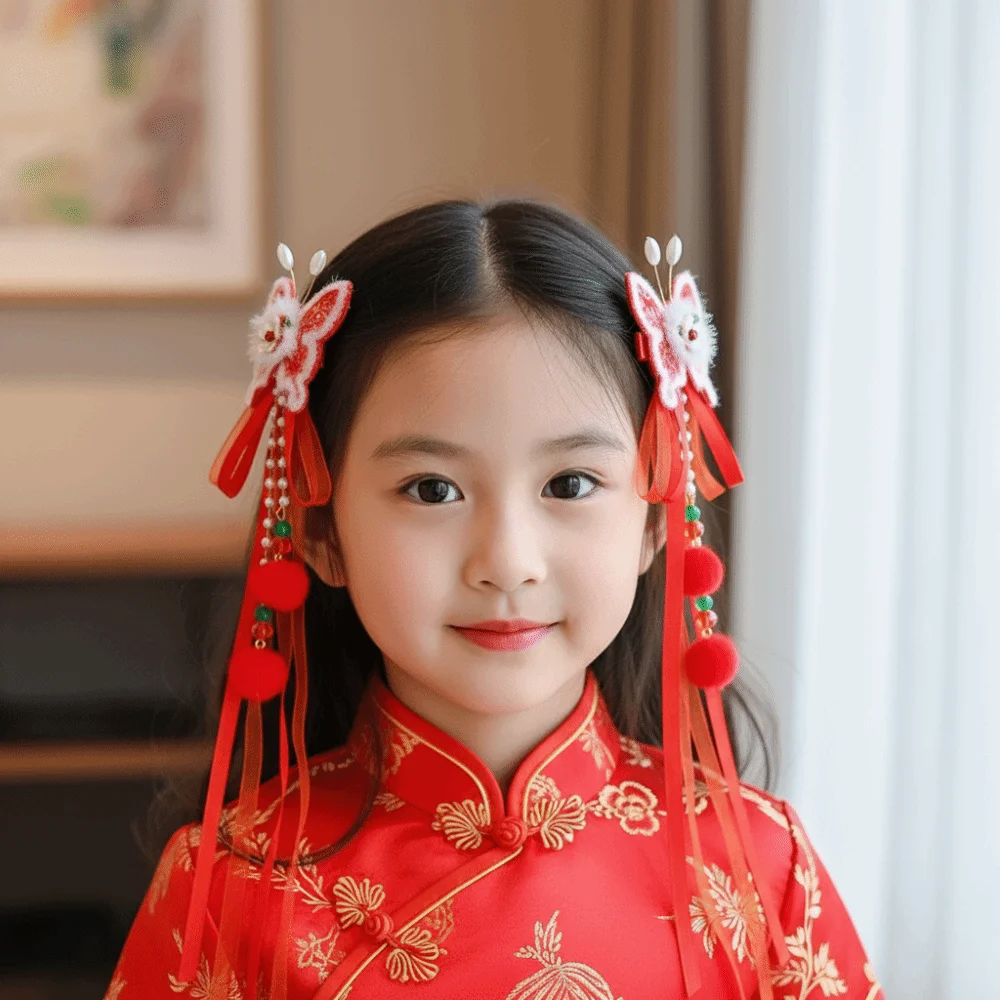 Gift Elegant Traditional Chinese Hair Clip Bow Hair Ball Tassel Hairpin Red Cute New Year Hair Accessory Cosplay Events
Gift Elegant Traditional Chinese Hair Clip Bow Hair Ball Tassel Hairpin Red Cute New Year Hair Accessory Cosplay Events