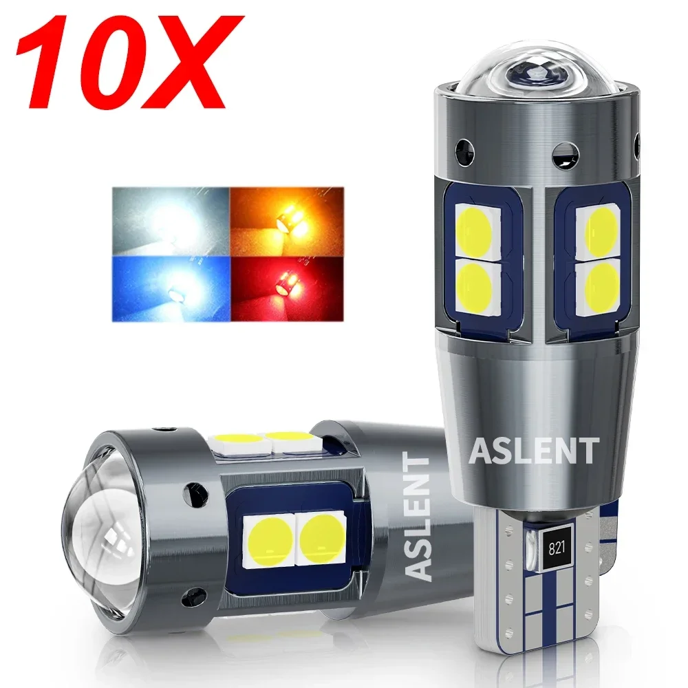 10PCS High Quality T10 W5W 168 192 Led Tail Light 3030 10smd 12V Auto Lamp CANBUS NO Error Car Marker Parking Bulb 6000K ASLENT
10PCS High Quality T10 W5W 168 192 Led Tail Light 3030 10smd 12V Auto Lamp CANBUS NO Error Car Marker Parking Bulb 6000K ASLENT