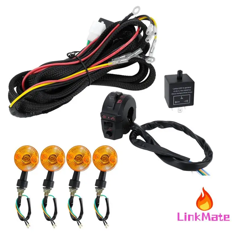 Motorcycle Turn Signals Light Kit Indicator Wiring Harness Kit Motorcycle Accessories
Motorcycle Turn Signals Light Kit Indicator Wiring Harness Kit Motorcycle Accessories