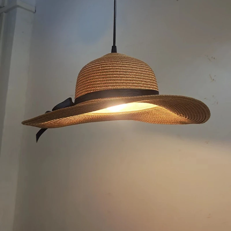 Nordic Creative Straw Hat Pendant Lights Vintage Handmade Rattan Hanging Lamps Dining Room Bedroom Kitchen Led Lighting Fixture
Nordic Creative Straw Hat Pendant Lights Vintage Handmade Rattan Hanging Lamps Dining Room Bedroom Kitchen Led Lighting Fixture