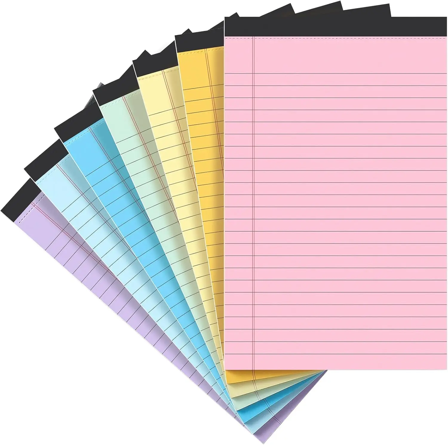 Small Note Pads 5x8, 7 Pack Colorful College Narrow Ruled Legal Pads, Micro Writing Pads Perforated Lined Paper for Study Office
Small Note Pads 5x8, 7 Pack Colorful College Narrow Ruled Legal Pads, Micro Writing Pads Perforated Lined Paper for Study Office