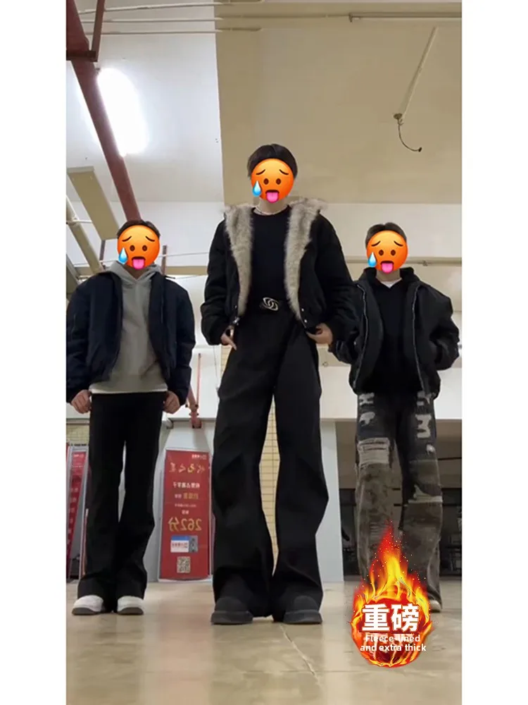 Мужские широкие брюки Bla Thiened с подкладкой, осенне-зимние, в американском стиле, прямого кроя, молодежные, повседневные, из смесового полиэстера
Мужские широкие брюки Bla Thiened с подкладкой, осенне-зимние, в американском стиле, прямого кроя, молодежные, повседневные, из смесового полиэстера