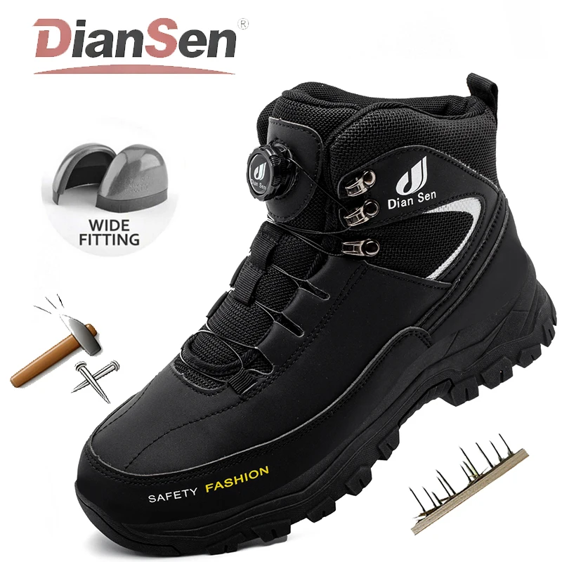 Мужские непромокаемые нескользящие ботинки, неразрушимые защитные ботинки, противоударная обувь со стальным носком, Botas Para Hombre, обувь с поворотными пуговицами
Мужские непромокаемые нескользящие ботинки, неразрушимые защитные ботинки, противоударная обувь со стальным носком, Botas Para Hombre, обувь с поворотными пуговицами