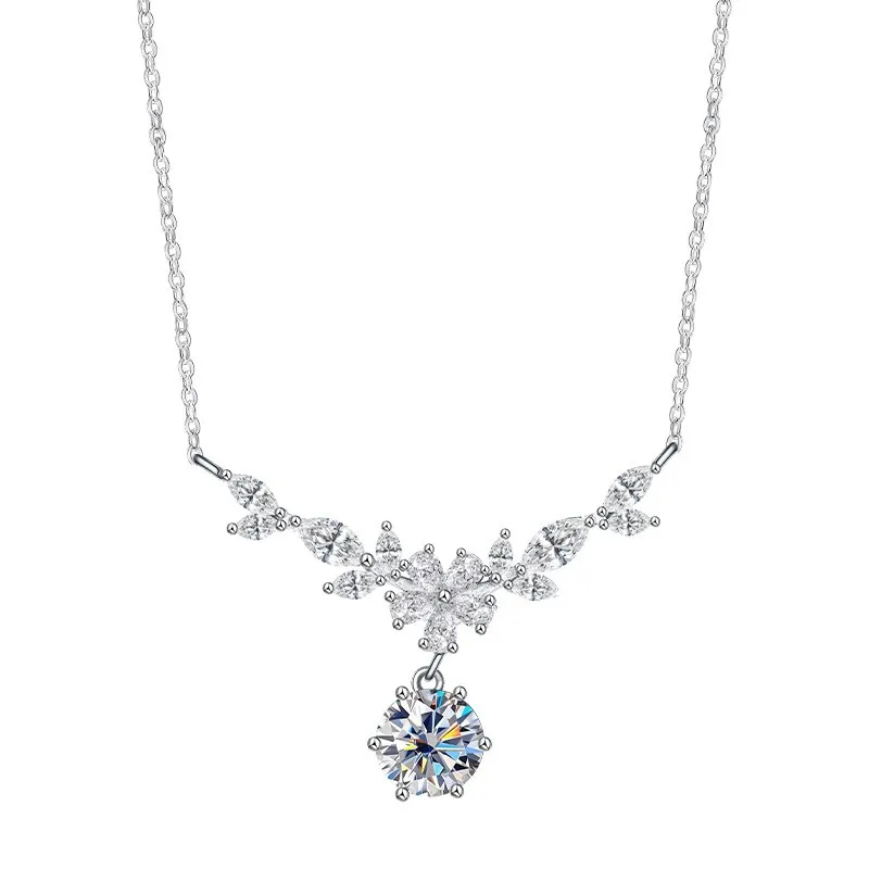 ZFSILVER Fashion Trendy Classic 925 Silver 1ct Moissanite Dangle Wheat Necklace For Charm Women Accessories Jewelry Gift MS-1396
ZFSILVER Fashion Trendy Classic 925 Silver 1ct Moissanite Dangle Wheat Necklace For Charm Women Accessories Jewelry Gift MS-1396