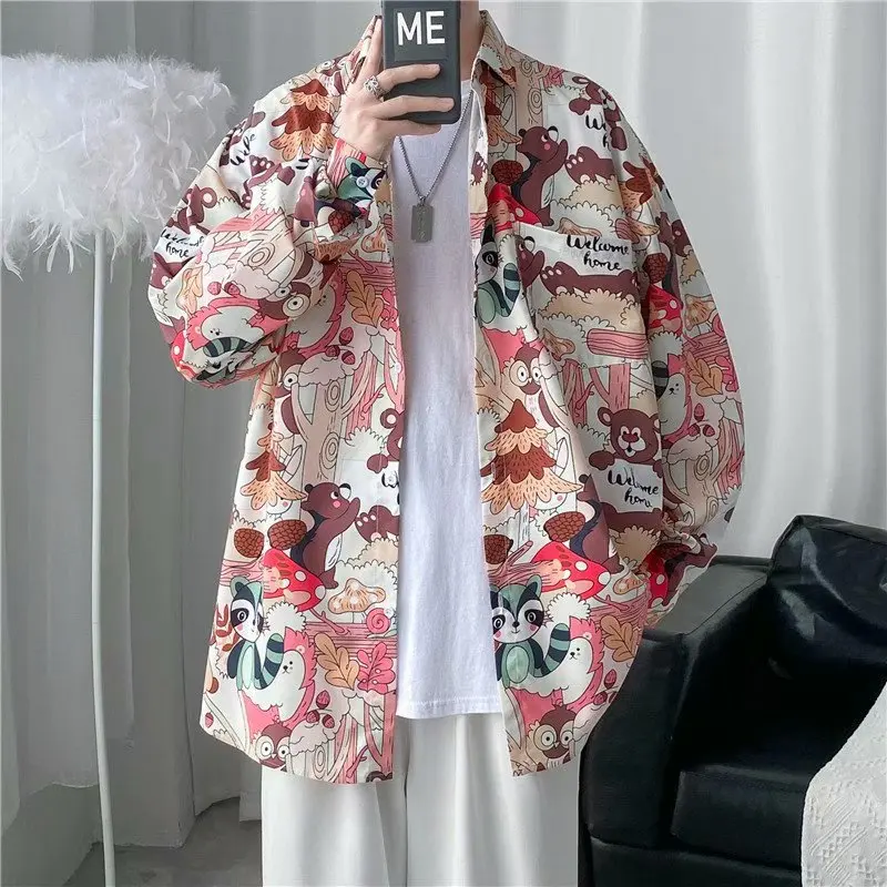 Hawaiian Couples Floral irt Men's ort Sve Vintage Loose Thin Trendy Brand Retro irt Hong Kong Sle Moisture ng
Hawaiian Couples Floral irt Men's ort Sve Vintage Loose Thin Trendy Brand Retro irt Hong Kong Sle Moisture ng