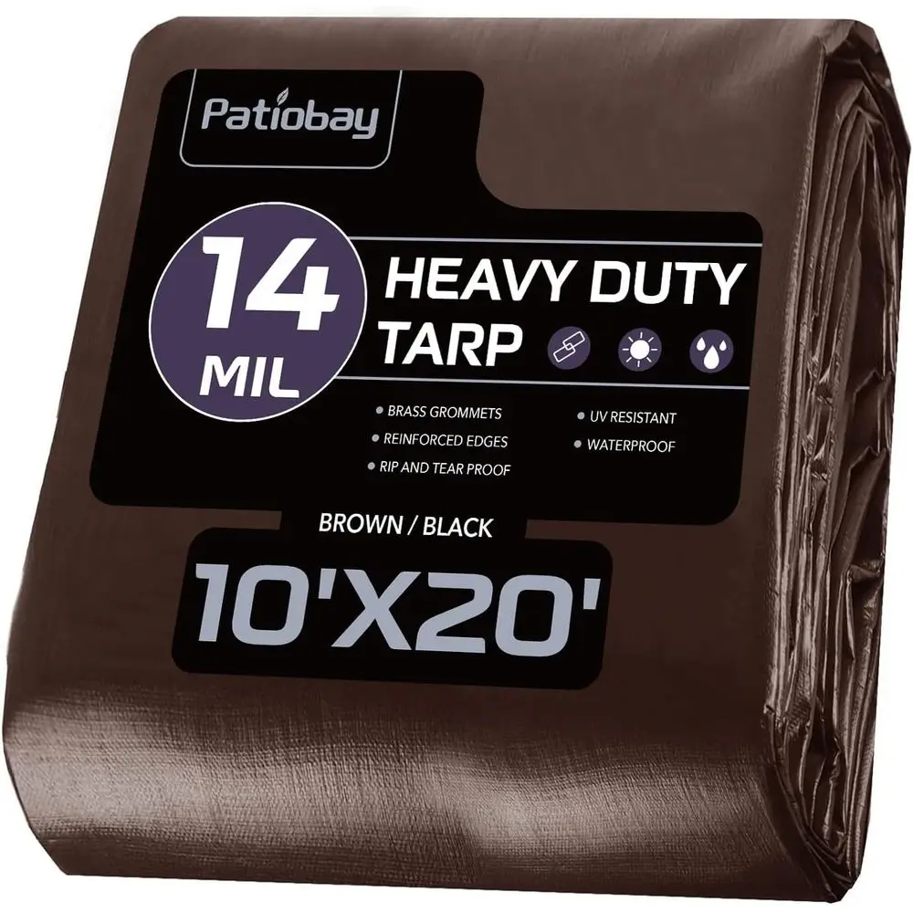 Heavy-Duty 10x20' Tarp with UV-Resistant, Reinforced Edges and Grommets for Outdoor Use
Heavy-Duty 10x20' Tarp with UV-Resistant, Reinforced Edges and Grommets for Outdoor Use