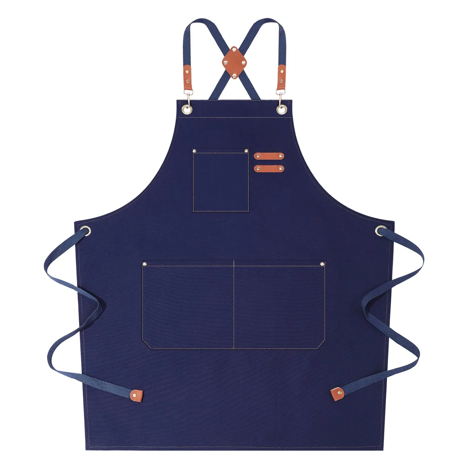 Durable Canvas Aprons for Men & Women, Cross Back Waterproof Apron with 3 Large pockets, for Cooking, BBQ, Gardening
Durable Canvas Aprons for Men & Women, Cross Back Waterproof Apron with 3 Large pockets, for Cooking, BBQ, Gardening