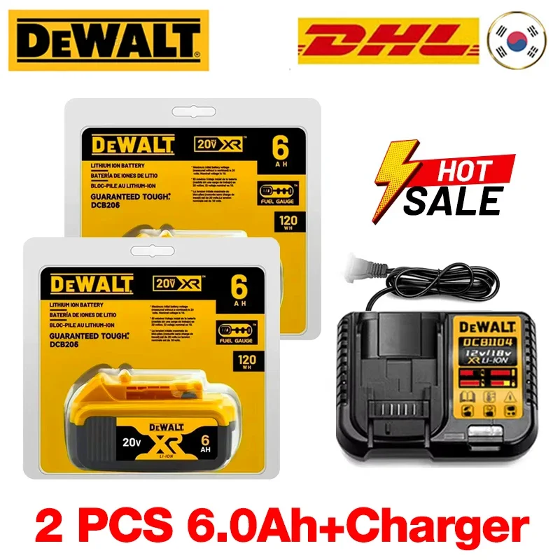 DeWalt Battery 20V 6000MAh 18650 Lithium Battery power Tools DCB184 DCB200 rechargeable electric tool set 20v 6000mah
DeWalt Battery 20V 6000MAh 18650 Lithium Battery power Tools DCB184 DCB200 rechargeable electric tool set 20v 6000mah
