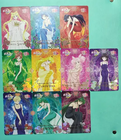 10 pz/set Fai Da Te Sailor Moon Autocontrollo Raccogliere Firma Trading Flash Card Anime Cartoon Regalo Di Natale Giocattolo
