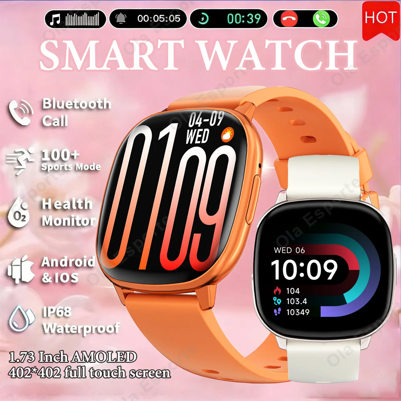 Ladies Fashion Smart Watch Heart Rate Sleep Monitoring Watch Bluetooth Call IP68 Waterproof Multi-sport Modes Smartwatch HW12
Ladies Fashion Smart Watch Heart Rate Sleep Monitoring Watch Bluetooth Call IP68 Waterproof Multi-sport Modes Smartwatch HW12