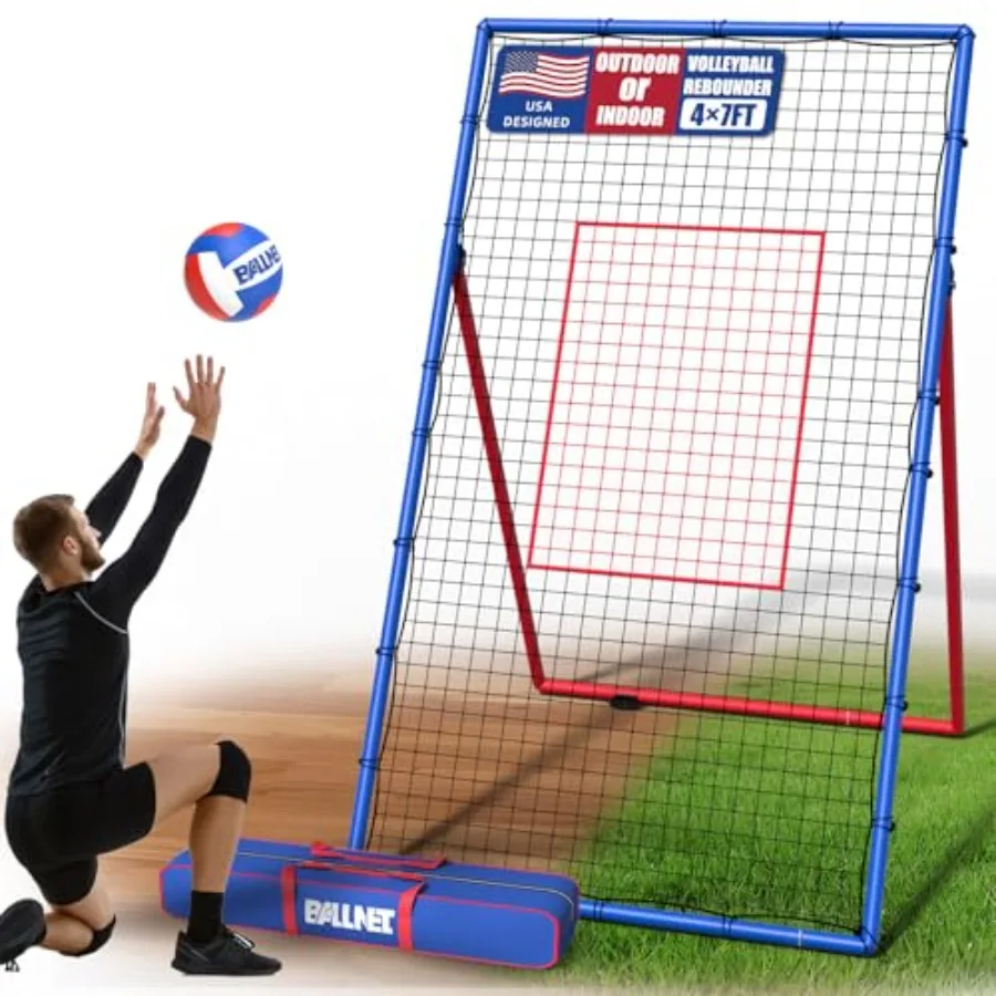 Professional Volleyball Rebounder NetVolleyball Net Size 7×4FT with 5-Speed Adjustable Angle Training Equipment Anti-Slip Base
Professional Volleyball Rebounder NetVolleyball Net Size 7×4FT with 5-Speed Adjustable Angle Training Equipment Anti-Slip Base