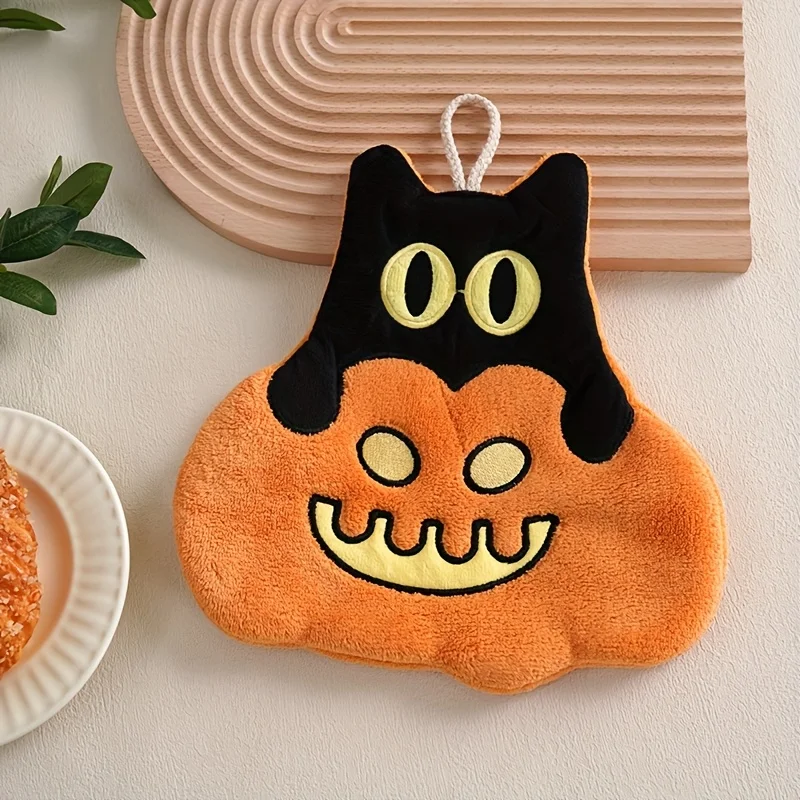 Halloween Pumpkin Coral Fleece Hand Towel - Cute Pumpkin Design, Polyester, Perfect for Kitchen, Bathroom, and Party Decorations
Halloween Pumpkin Coral Fleece Hand Towel - Cute Pumpkin Design, Polyester, Perfect for Kitchen, Bathroom, and Party Decorations