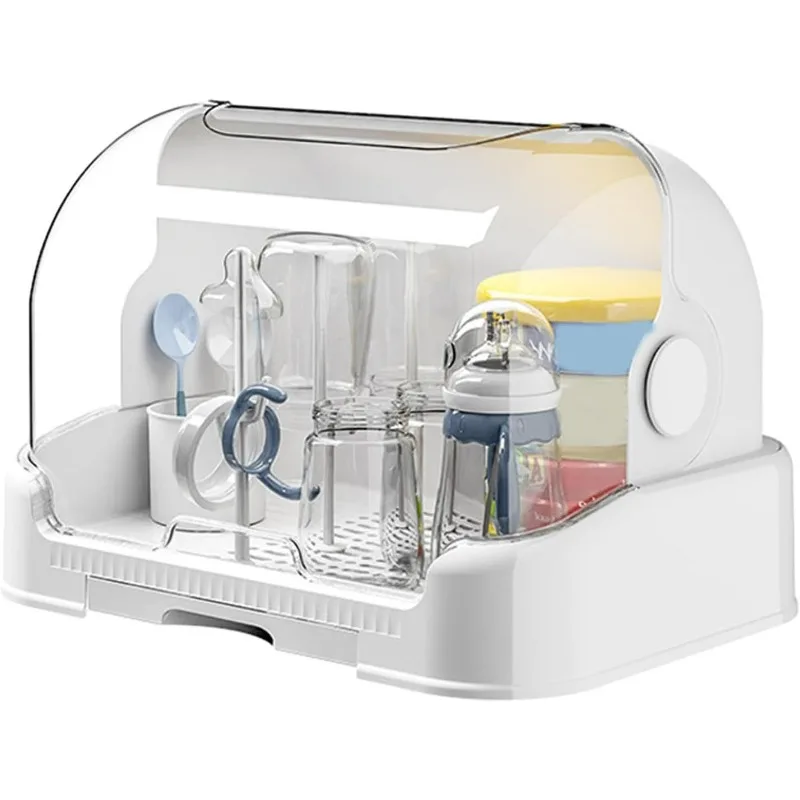 Large Baby Bottle Storage Box with Lid - Dustproof Organizer for Glass Cups, Desktop Drain Rack & Tray Shelf
Large Baby Bottle Storage Box with Lid - Dustproof Organizer for Glass Cups, Desktop Drain Rack & Tray Shelf
