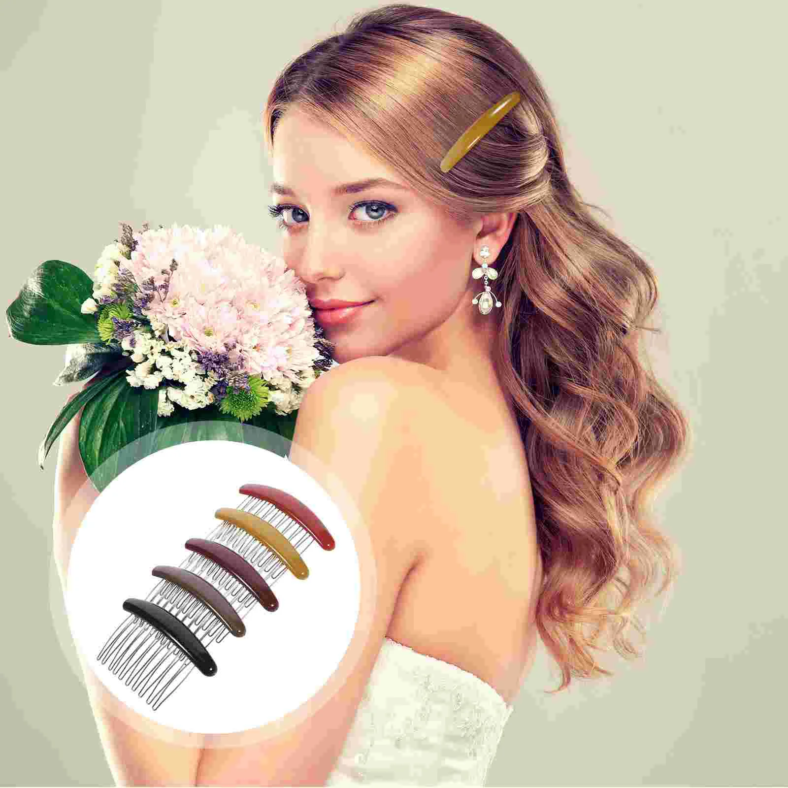 5 Pcs Hair Accessories Combs for Women Fine Clip Girls Thin Wedding Veil Issue Card
5 Pcs Hair Accessories Combs for Women Fine Clip Girls Thin Wedding Veil Issue Card