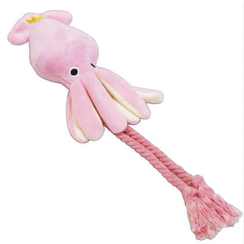 Squid Puppy Pet Dog Chew For Lovely Pink Teeth Cleaning Pet Toys Octopus Plush Toys Supplies BB Small Cute Rope Toy Dog Squeak
Squid Puppy Pet Dog Chew For Lovely Pink Teeth Cleaning Pet Toys Octopus Plush Toys Supplies BB Small Cute Rope Toy Dog Squeak